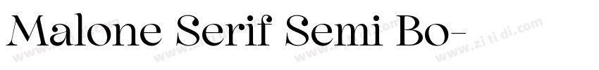 Malone Serif Semi Bo字体转换